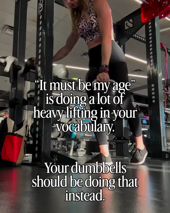 Fiona’s reel It must be my age, a single-leg deadlift in the gym.