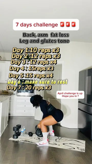 Her reel 7 days challenge.