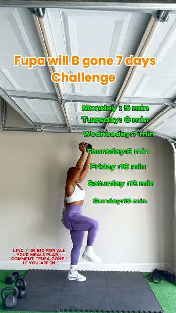 Her reel Fupa Gone, 7 days challenge.
